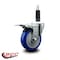 Service Caster 4'' Blue Poly Swivel 1'' Expanding Stem Caster Total Lock Brake SCC-EXTTL20S414-PPUB-BLUE-1 - alternate 3